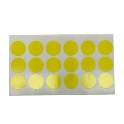 China Waterproof Custom Self Adhesive Direct Thermal Sticker Colorful Circle Round Thermal Label Roll Label for sale