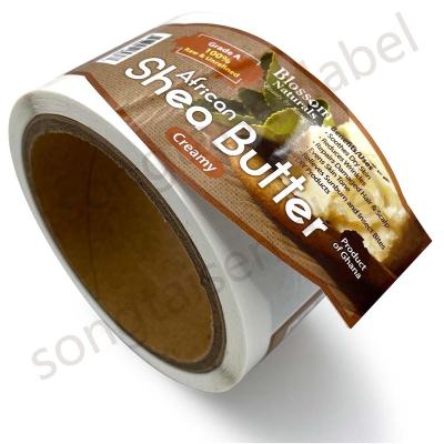 China Waterproof Custom Self Adhesive Sticker Printing Round Circular Food Label Sticker for sale