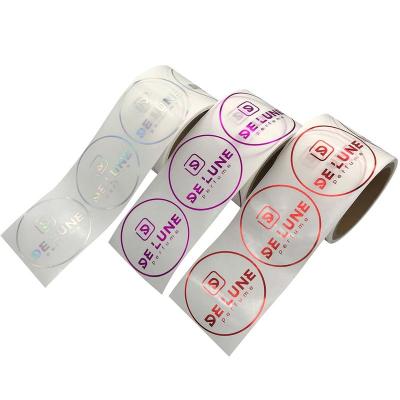 China Waterproof Custom Self Adhesive Labels Roll Printed Stickers Waterproof Bottle Labels for sale