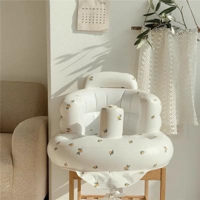 China Expandable Baby Bath Multifunctional PVC Inflatable Seat Leisure Chair Mini Living Room Sofa Portable Baby for sale