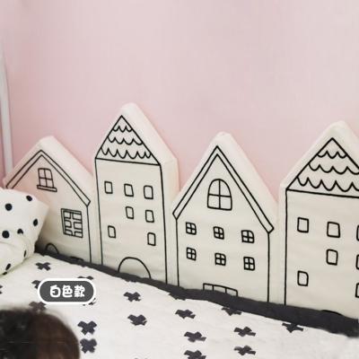 China Cute Barrier Cotton Combination House Crib Baby 4pcs Crib Bed Bumper Small Bedroom Hutch Pattern Protective Traditional Newborn Infant Crib Bedding for sale