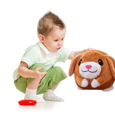 China stuffed & Hot Electric Stuffed Plush Toys, Bread Superman Bouncing Ball, Dog That Will Jump, Gifts For Kids for sale