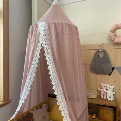 China Kids Room Decoration Folded Baby Around Mosquito Net Tent Curtains Kids Crib Netting Princess Canopy Bed Curtain Kids Canopy for sale