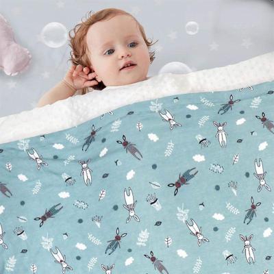 China American Style Soft Baby Blankets Newborn Air Conditioning Wrap Nap Winter Manta Blanket Super Soft Bubble Blanket for sale