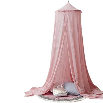 China 2019 Folded Cotton Canvas Dome Bed Canopy Kids Play Tent Mosquito Net For Baby Kids Play Play Size Baby Indoor Outdoor Hutch for sale