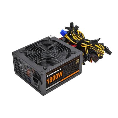 China Desktop 80 Plus PSU PC Computer Power Supply Support Gamer 12v 24 Pin 230V 230V 1800W Gold ATX for Professional Server for sale