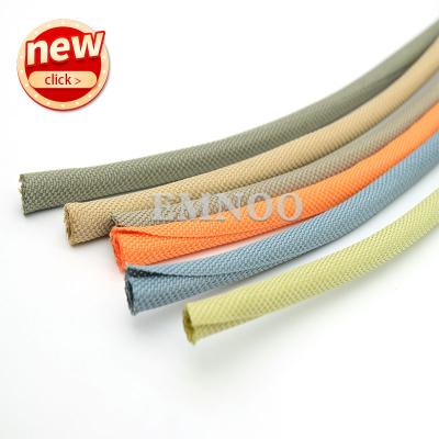 China Non Expandable Cable Protection 3~50Mm Easy Install Semi Conealed Spiral Wrap Braided Cable Wrap Self Closing Sleeve for sale