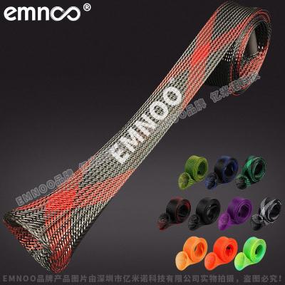 China Rod Protection Fishing Rod Sleeve Braided Mesh Rod Protector Fishing Rod Sock Cover Poles Factory 10 PCs for sale