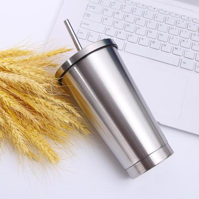 China Travel 304 Stainless Steel Vacuum Sustainable Modern Beer Straw Hot Travel Coffee Tea Stainless Steel Water Bottle Mug MUG for sale