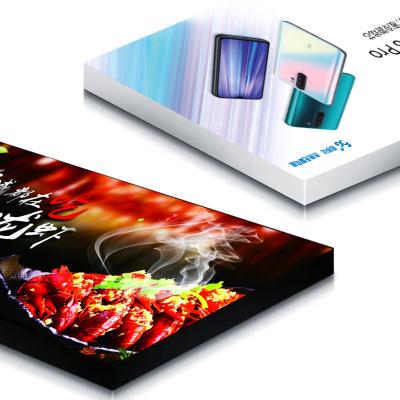 China Adertising Advertising LED Light Boxes Custom UV Soft Outdoor Frameless Aluminum Film Cloth Led Light Box Sign Billboard for sale