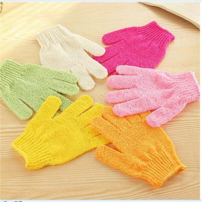 China EXFOLIATE Running Gloves Bath Scrubber Glove For Daily Shower Tools Soft Bathing Gloves for sale