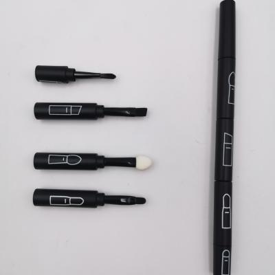 China 2021 New Style Rechargeable Eyeshadow Brush Set 4 Heads Makeup Brushes For Travel Use Eye Makeup Brushes for sale