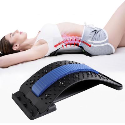 China Comfortable Back Stretching Device Back Massager for Bed Chair Car Lumbar Support Multilevel Stretcher Lower Muscle and Spinal Upper Pai for sale