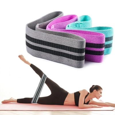 China Popular Squat Glute Tissue Thigh Workout Shaping Fitness Yoga Gym Stretch Thick Wide Non-slip Exercise Loops Resistance Bands for sale