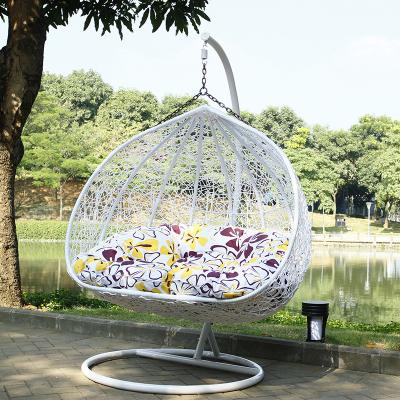 China Contemporary Outdoor Patio Swing Hanging Chair Teardrop Swing Hammock Chair with Hanging Stand Rattan Chair Amaca Ad uovo for sale