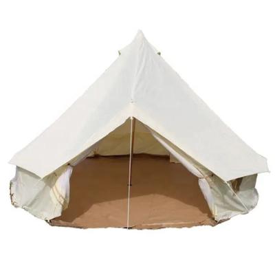 China 7m Canvas Bell Tent New Design 3m 4m 5m 6m Camouflage/Field Two Door Outdoor Canvas Bell Tent For Sale for sale