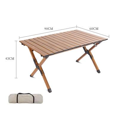 China New Modern Primogran 2023 Design Egg Roll Foldable Camping Table With Aluminum For Outdoor for sale