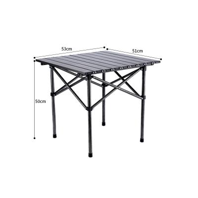 China BOARD Outdoor Camping Aluminum Alloy Wooden Igt Foldable Table for Picnic BBQ for sale