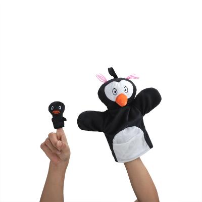 China Eco-friendly Animal Soft Plush Hand Puppets Hand Puppets For Kids Role Play Toy Puppets for sale