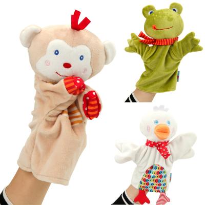 China High Quality Eco-friendly Animal Soft Plush Hand Puppet Hand Puppets For Kids Role Play Toy Puppets for sale