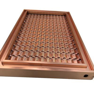 China Aangepaste Specificatie het Netwerk van AISI 201 304 316 Rose Gold Stainless Steel Grid Te koop