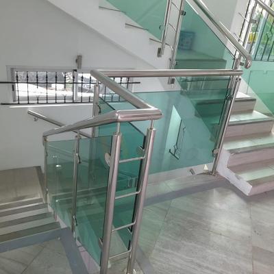 China 201 304 316 Glass Stainless Steel Inox Railings With Factory Price for sale