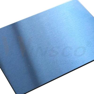 Cina SS 316 316L 4ftx8ft Inossidabile Satin Plate Hairline 1220mmx2440mm Acciaio inossidabile n.4 Blu Color Sheet in vendita