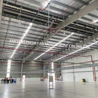 China Ceiling Mounting Fan AMTHI 12ft 380v 220v for Noiseless Air Circulation in Warehouses for sale