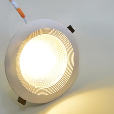 중국 Modern Hot Sales Aluminum Round Cob Recessed Ceiling Led Down Light 5 Inch Anti Glare Led Spotlight Panel Lights 6.5 7.5 8.5 Inch 판매용