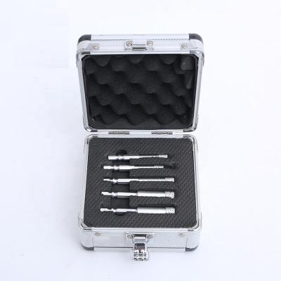 China Dry Leg Diamond Drill Core Vacuum Brazed Ceramic Industry Tile and Hex Diamond Drill Bit Set for Porcelain Granite Marble for sale