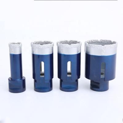 China Ceramic Industry 20mm-160mm Tile And Tile Core Bit Vacuum Welded Diamond Drill Bit Porcelain Hole Saw Marble Drill Bit Cutter for sale