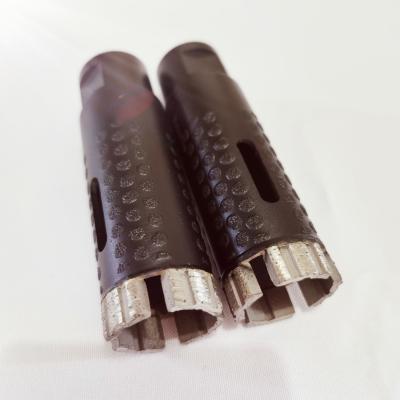 China Tile And Ceramics Industry Laser Welding Use Core Diamond Dry Drill Bits For Granite With Protects Teeth D32*104L for sale