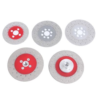 China Quick Removal On Concrete Floors Cutting Diamond Saw Blade M14 Flange Plated Marble 180mm 7inch Grinding And Cutting Disc for sale