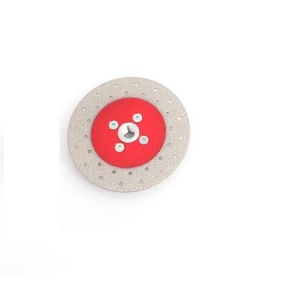 China Fast Removal On Concrete Floors TSPEI MACHINES M14 115mm Double Sided Diamond Cut Grinding Wheel Vacuum Brazed Cup Wheel For Concrete Granite Marble Stone Tile for sale