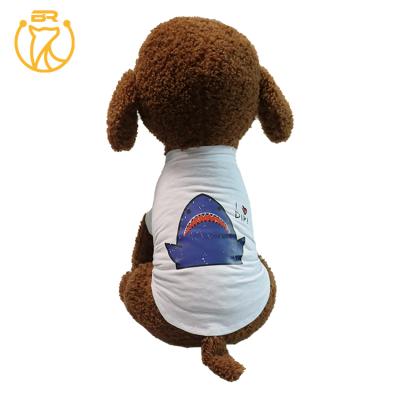 China Sustainable Cotton Pet Products Wholesales Breathable T Shirt Dog Clothes Suitable For Winter for sale