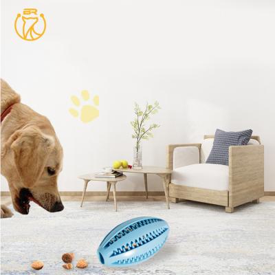 China Viable Wholesale Pet Toy Rubber Rugby Ball Chew Dog Toys for sale