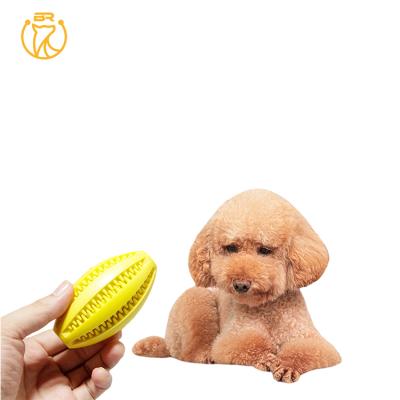 China Sustainable Factory Custom Teeth Cleaning Pet Chew Ball Treat Food Dog Toy for sale