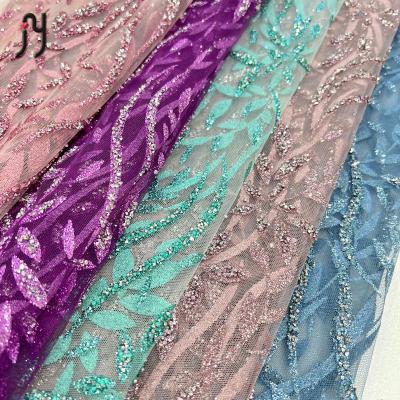 China OEM wholesale custom diy rhinestone lace fabric elastic in pink color african lace glue for sale