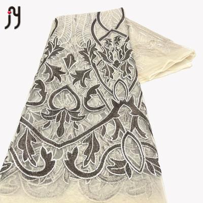 China 2022 Viable African Swiss Fabrics Colored 3d Lace Fabric Embroidery For Wedding Party for sale