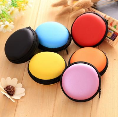 China For Earphone Wholesale Black EVA Storage Bag For Earphone Carrying Case Portable Waterproof Earphone Box for sale