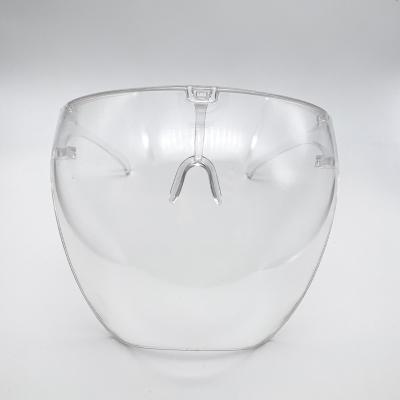 China Waterproof Anti-fogged Transparent Plastic Clear Face Cover for sale