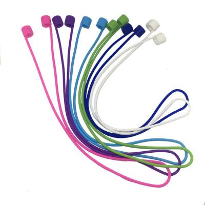 China Colorful Anti-lost Outdoor Activities Silicone Earphone Lanyard For Airpod Holder Protector for sale