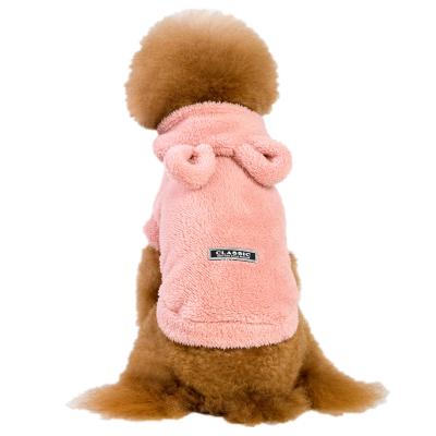 China Hot selling stocked autumn and winter cartoon bear dog clothes lovely pet clothes wholesale pet clothing for sale