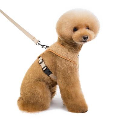 China Wholesale Stocked Cheap Pet Products Factory Direct Sale Teddy Velvet Ties Pet Harness Dog Leash for sale