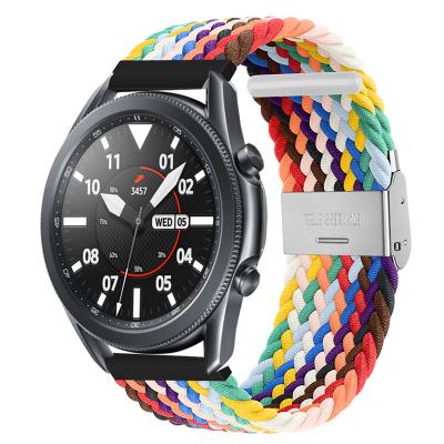 China Nylon Nylon Watch Strap With Elastic Snap Watch Band With Nylon Braided Strap For Daily Wrist Watch Adjustment Band for sale