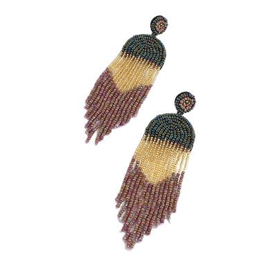 China Wholesale Jewelry BOHEMIA Earrings Women Bohemian Earrings For Ladies Fashion Beaded Earrings for sale