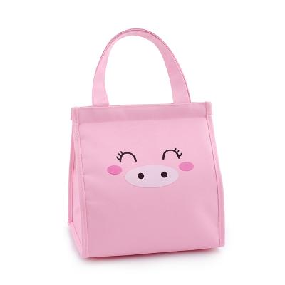 China Custom Food Delivery Insulated Waterproof Cooler Bag, High Quality Oxford Lunch Bag For Students Thermal Cooler Kids Picnic Bag for sale