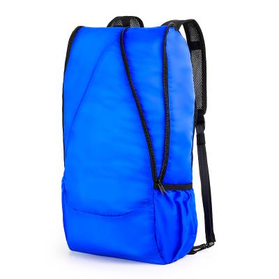 China Colorful Waterproof Ultralight Packable Backpack BagTravel Folding Lightweight Running Backpack Daypack Recycling Bag for sale