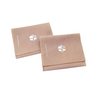 China Custom Logo Gift Envelope Luxury Velvet Gift Pouch Bag for sale