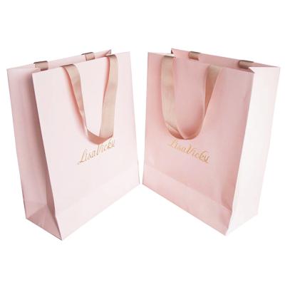 China Recyclable Custom Luxury Recycled Door Paper Gift Bag Wedding for sale